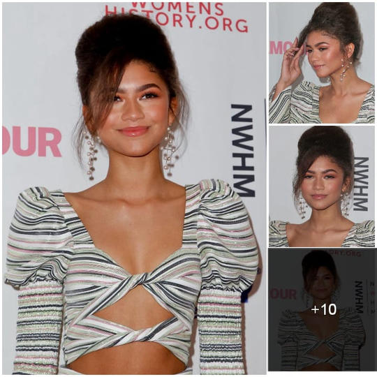 Zendaya looking classy in white fur outfit ‎