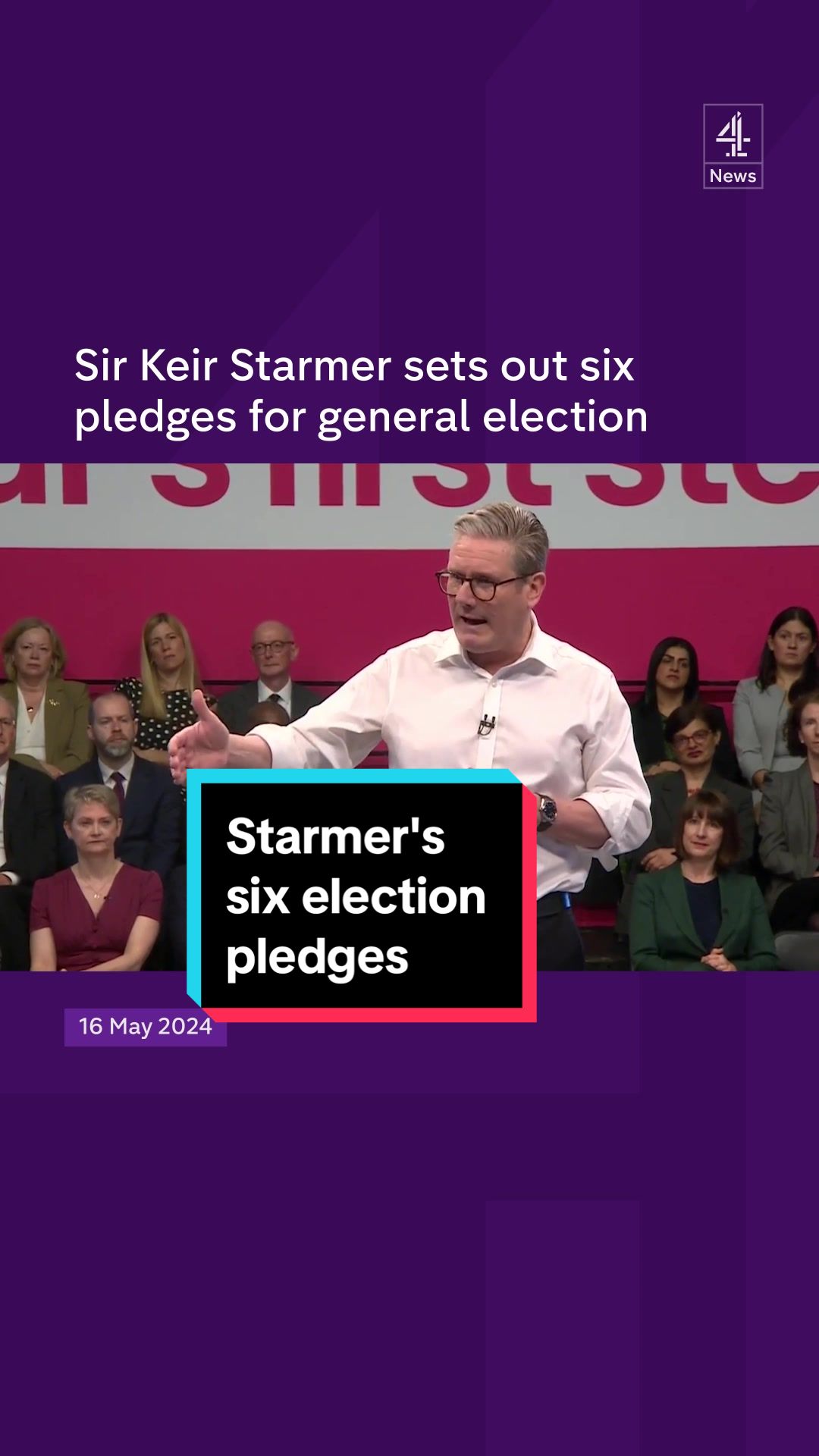 Sir Keir Starmer and his team have been outlining the "first steps" Labour take if they win the next election. There are six pledges including delivering economic stability, cutting NHS waiting times, launching a new border security command, setting up a publicly-owned energy firm, cracking down on antisocial behaviour and recruiting 6,500 new teachers. #Labour #MyFirstSteps #LabourParty #SirKeirStarmer #Starmer #Election2024 #ConservativeParty #UKPolitics #C4news
