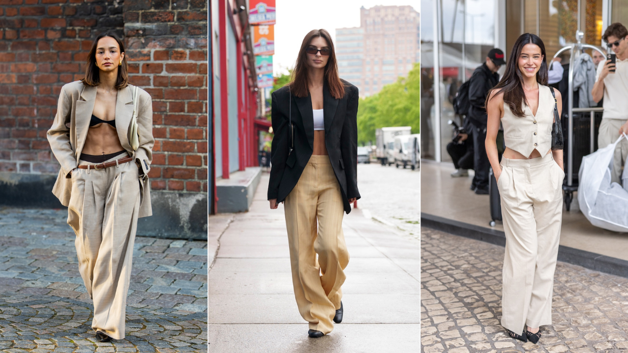How Beige Trousers Have Become the Unexpected It-Piece, Plus Street Style Photos for Major Fashion Inspo