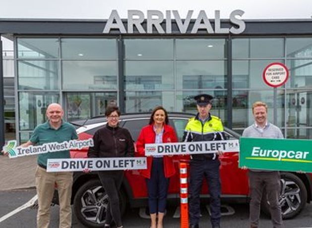 Visitors to Mayo who rent a car to be given wristband to remind them to drive on left side of road