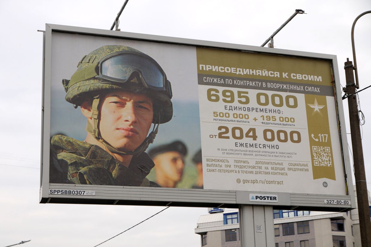 Ukraine war latest: Russian losses in Ukraine causing 'serious problems' for recruitment, HUR says