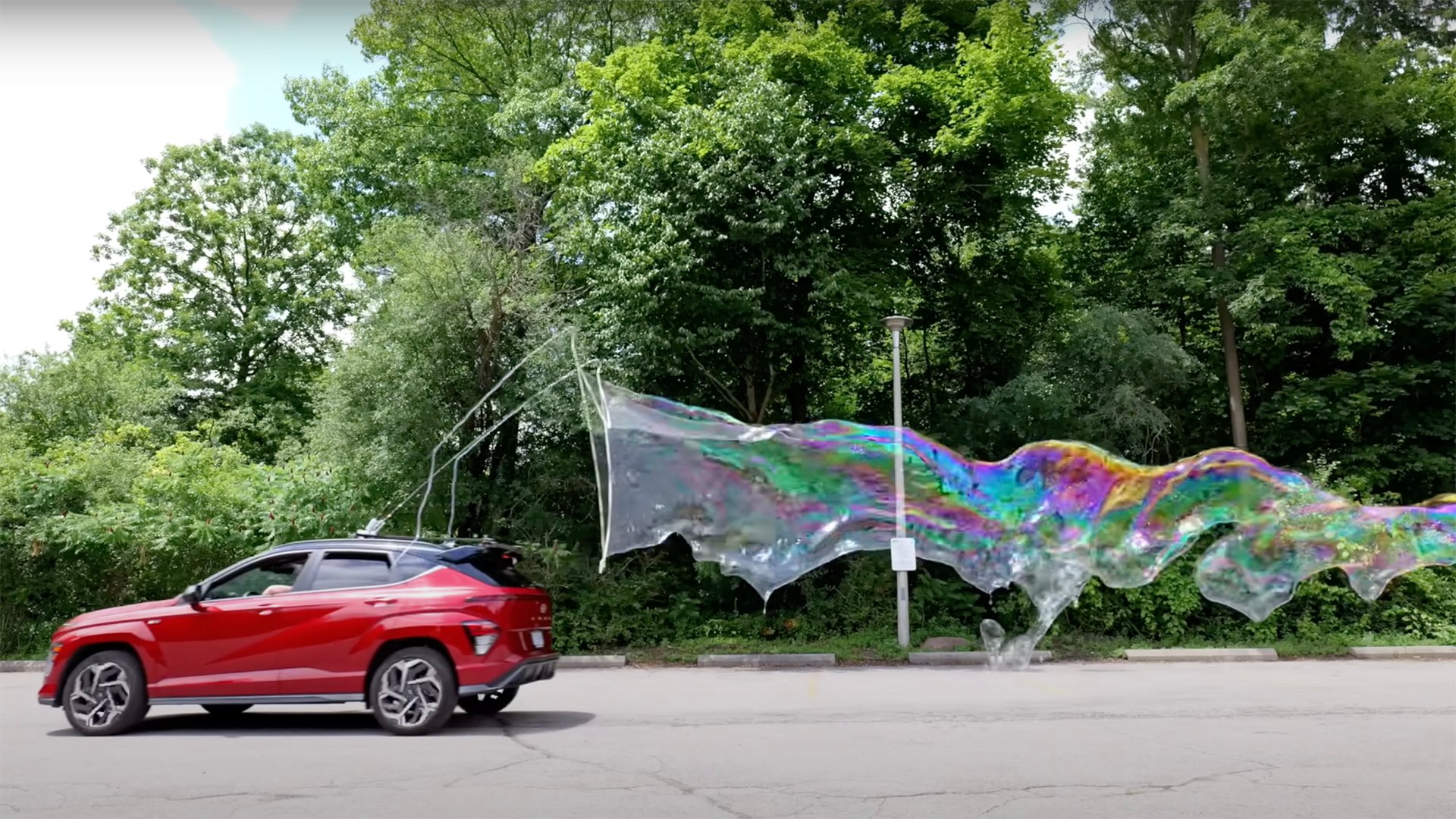 YouTuber Transforms Car Into the Ultimate Bubble Machine